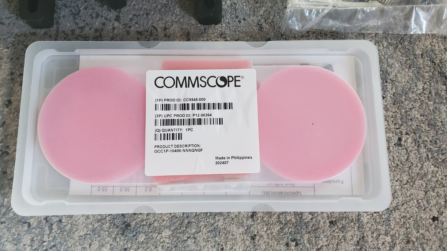 CommScope Fiber Optic Mini-OTE 300 Enclosure 760256493 1X4 Splitter OCC1P-10400