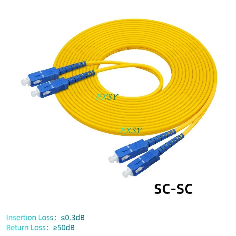 5Pcs 1-15m LC UPC to LC SC FC ST UPC Single Mode Duplex Fiber Optic Patch Cord
