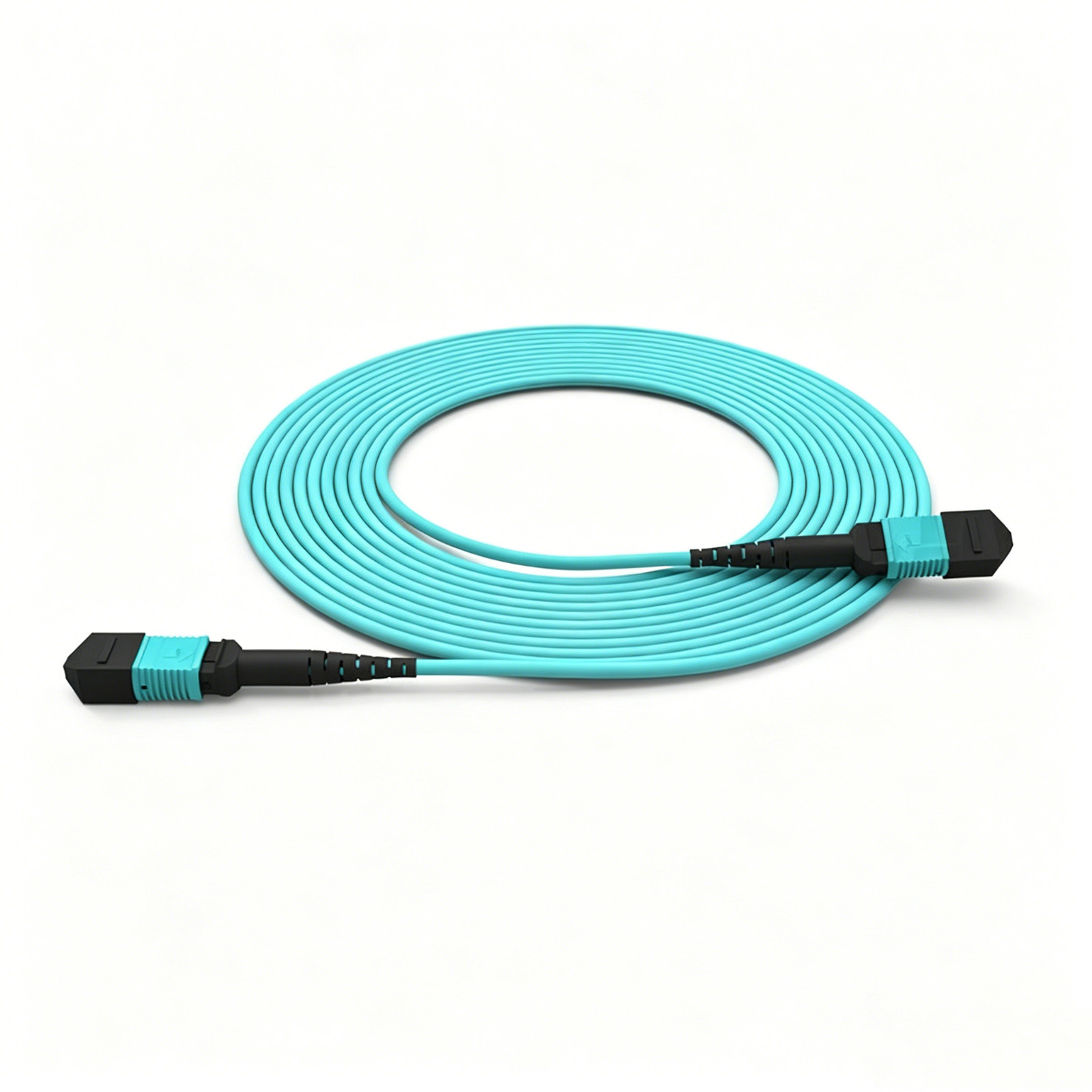 45M-100M 24 cores Fiber Optic Patch Cord MPO Type B OM3 Trunk Cable Fiber Jumper