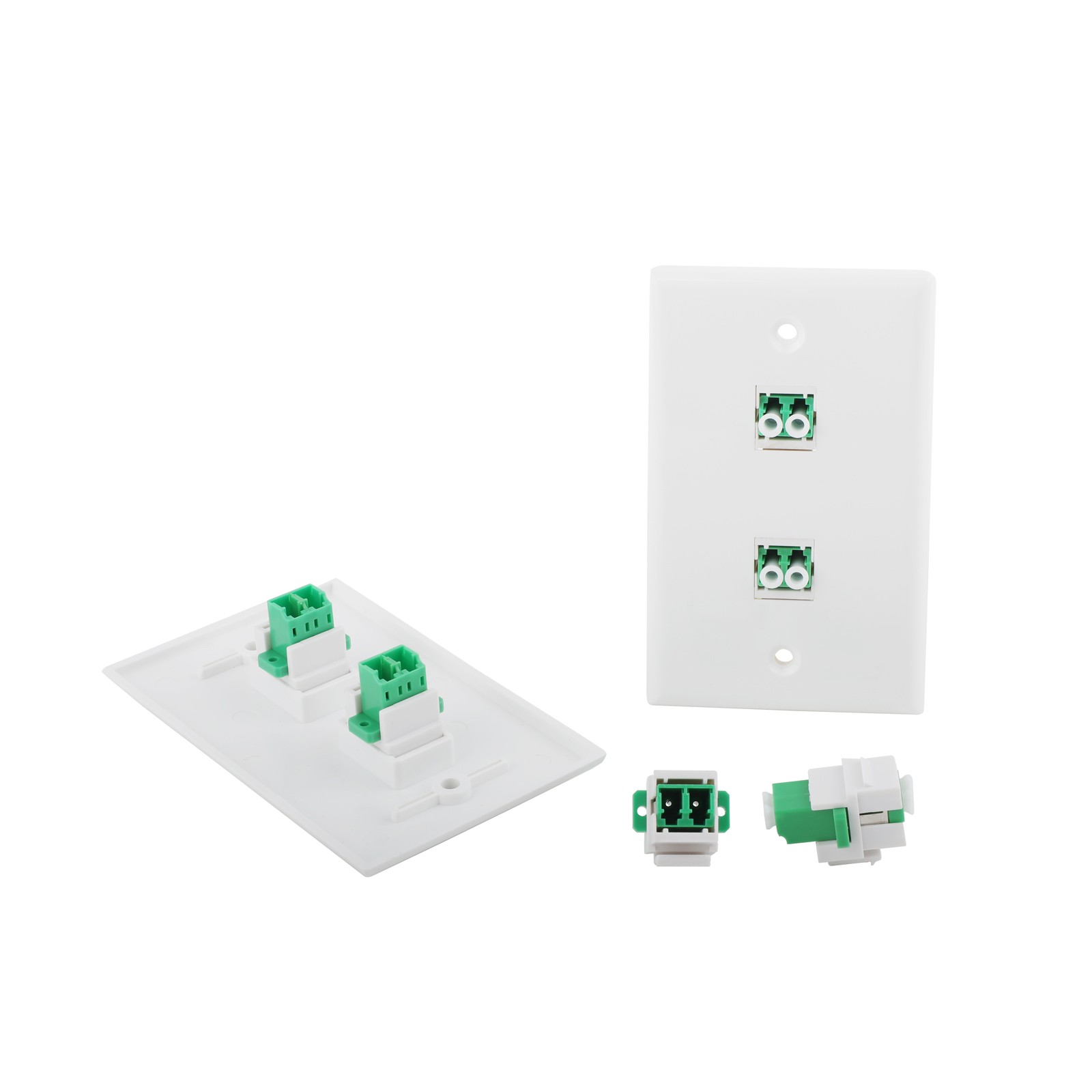 2/5/10Pcs Keystone Jack Fiber Optical Insert Coupler Single-mode/Multimode