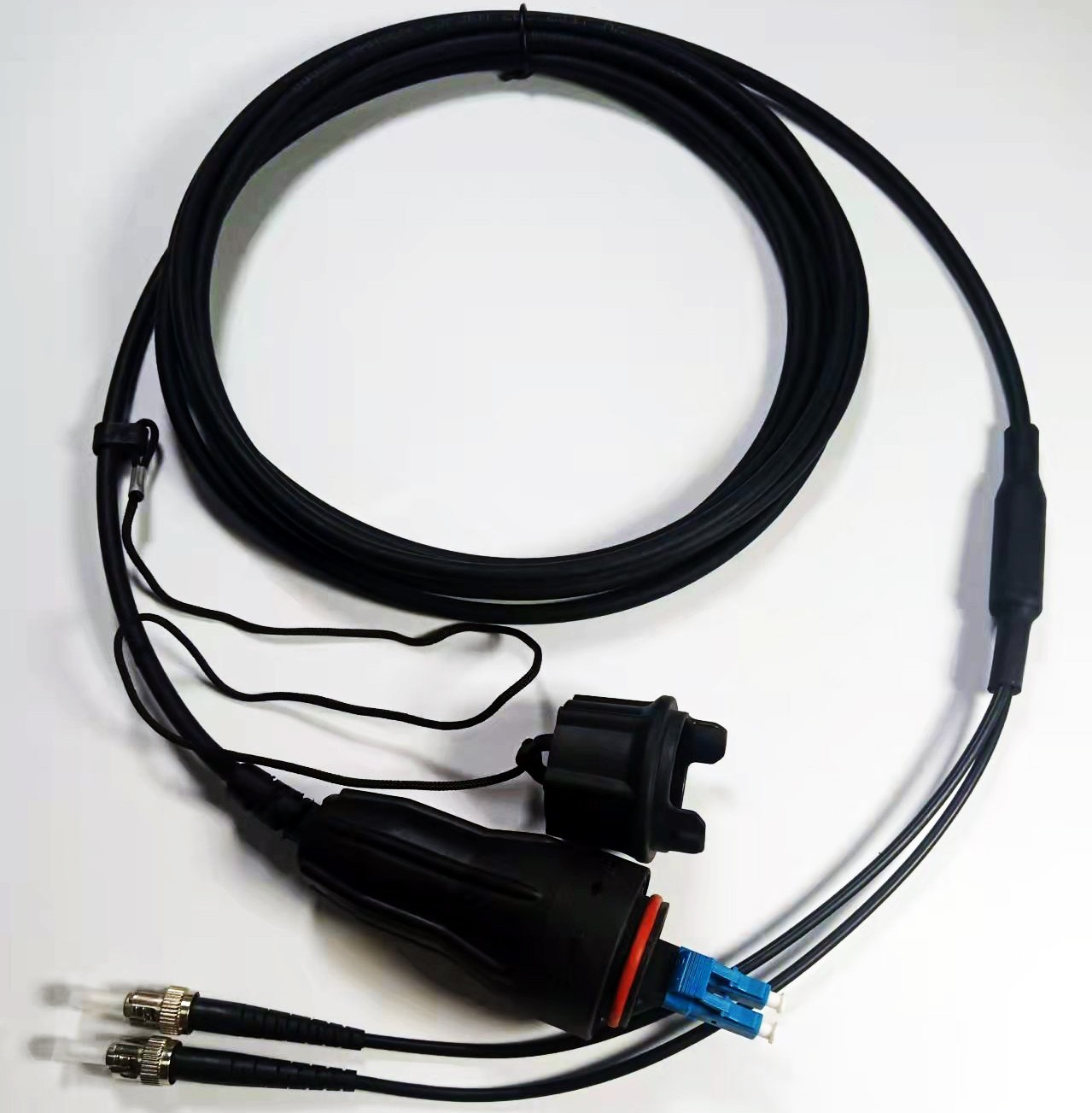 FULLAX LC/UPC Waterproof Connector to LC/SC/FC/ST Outdoor SM Duplex Fiber Cable