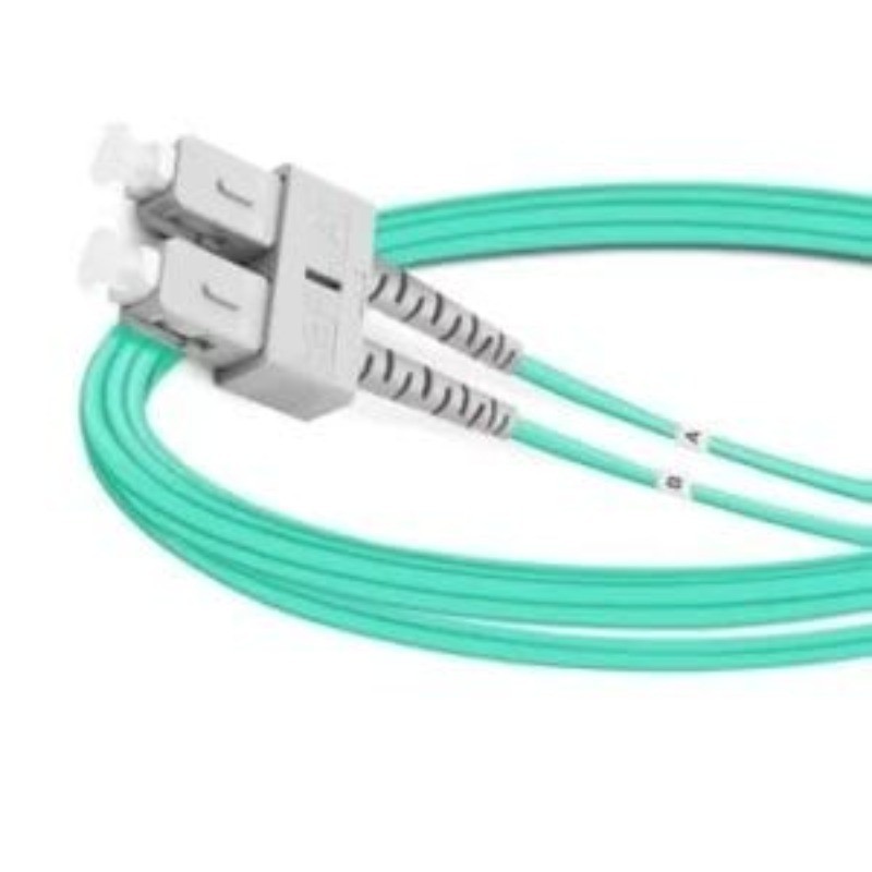 [2pcs] SC UPC‑SC UPC Duplex OM3 50/125 Fiber Patch Cord LSZH LAN