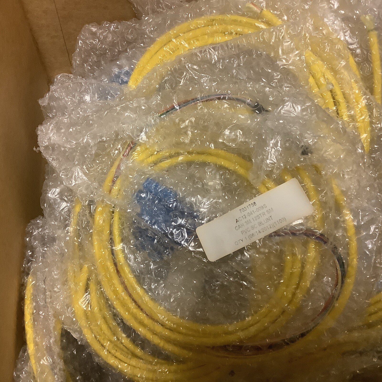 Quicktron AC12-041-009S Fiber Optic Cable PVC SC BLUNT (new)