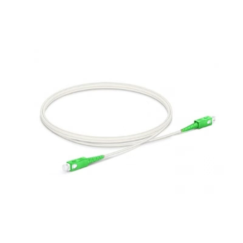 Durable 3FT SC/APC Male Fiber Optic Cable – LSZH White, Perfect for Home Use