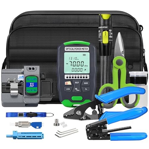 Fiber Optic Termination Tool Kit FTTH Cable Cold Welding Tool Set with X5 Grey
