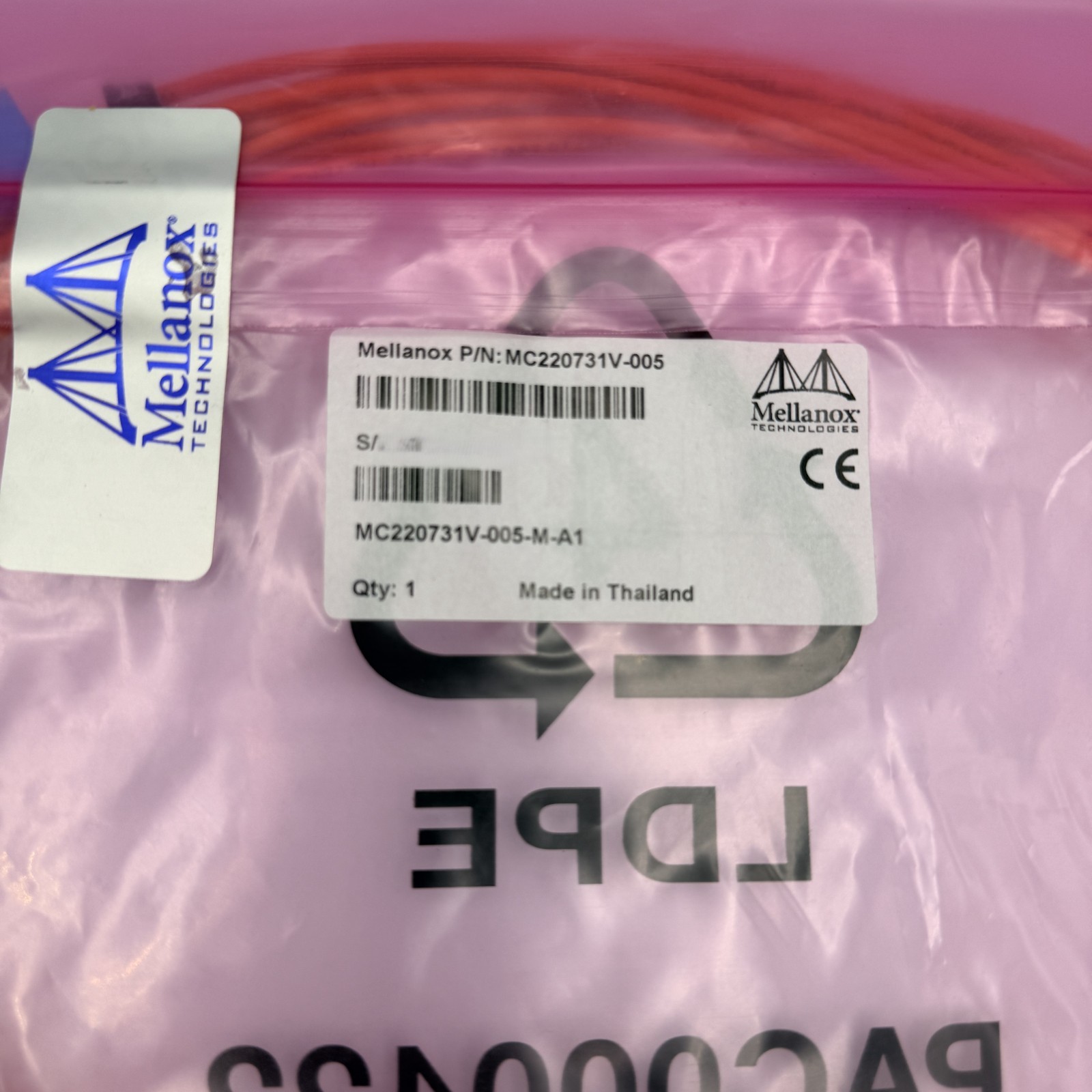 Mellanox MC220731V-005 56G QSFP+ AOC Fiber Cable 5m InfiniBand Ethernet