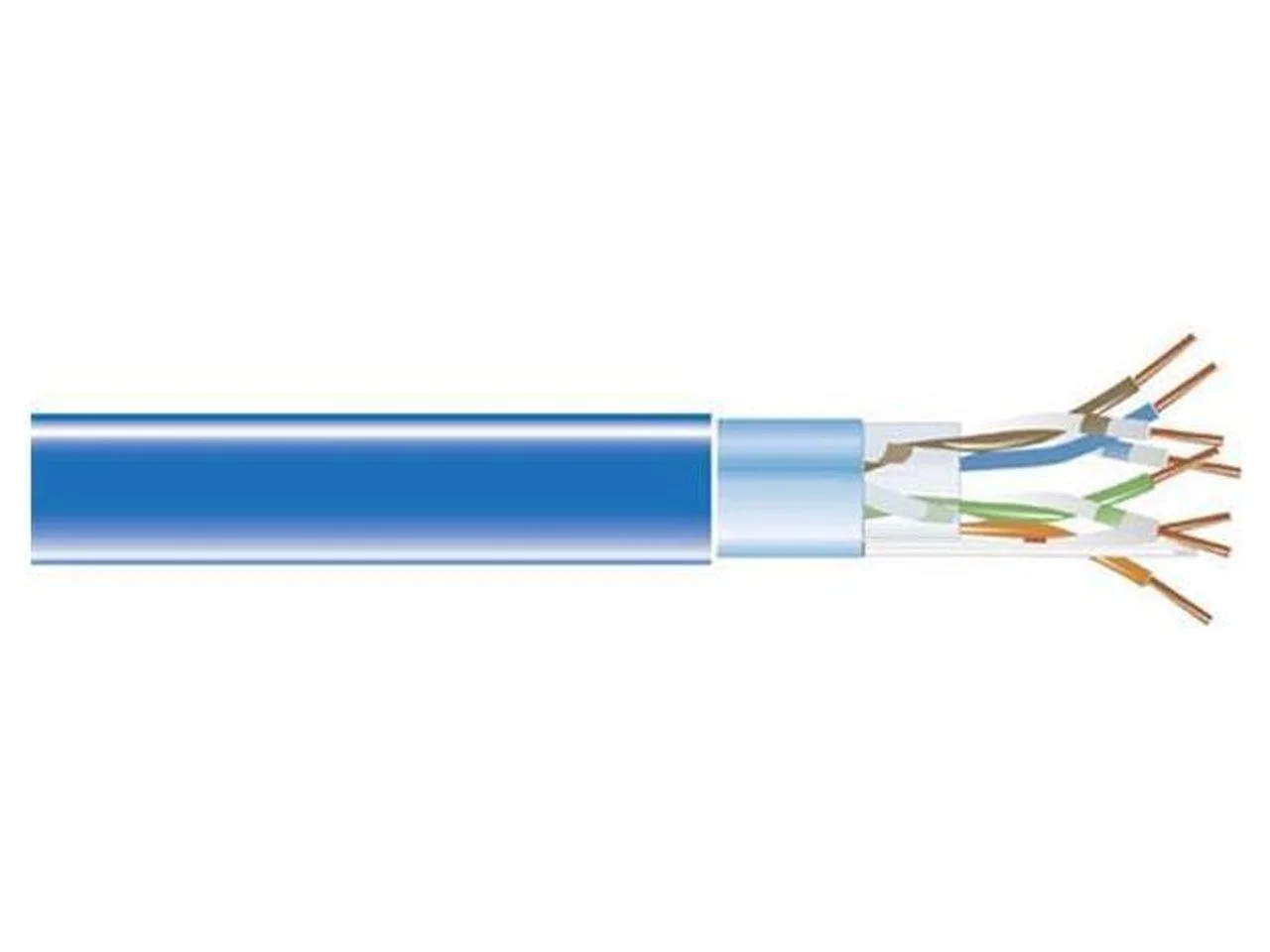 Black Box 1000ft Cat5e Shielded STP Bare Wire Network Patch Cable EVNSL0501A1000