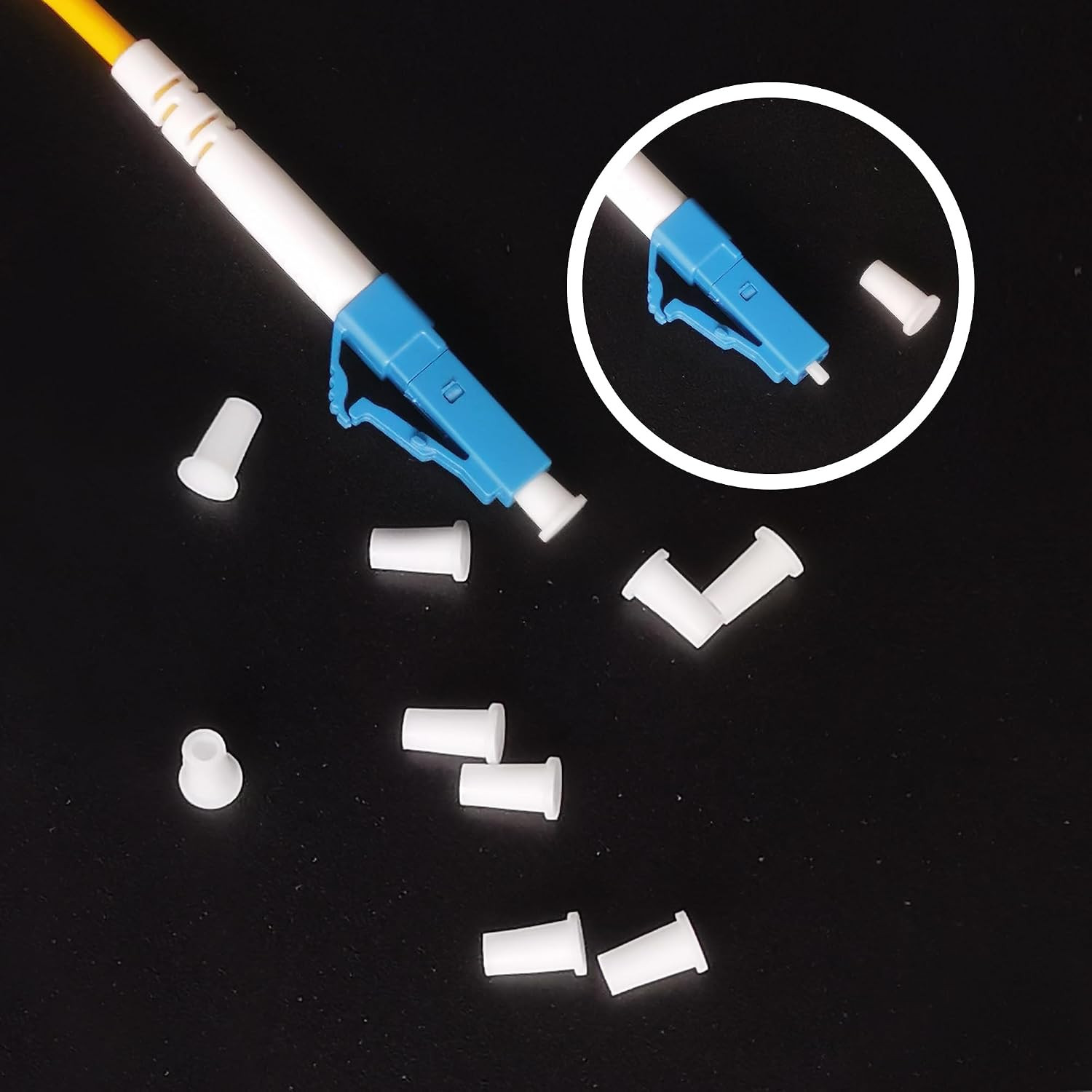 LC Dust Caps Complete Protection for LC Ends, Fiber Optic Cables, End Faces and