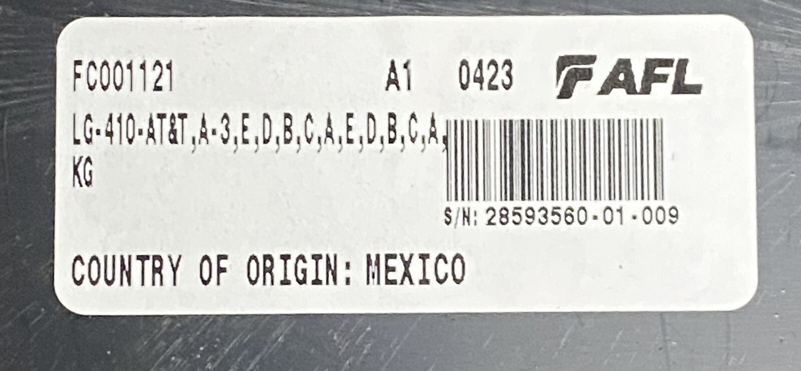 AFL LG410-AT&T FIBER OPTIC SPLICE CLOSURE