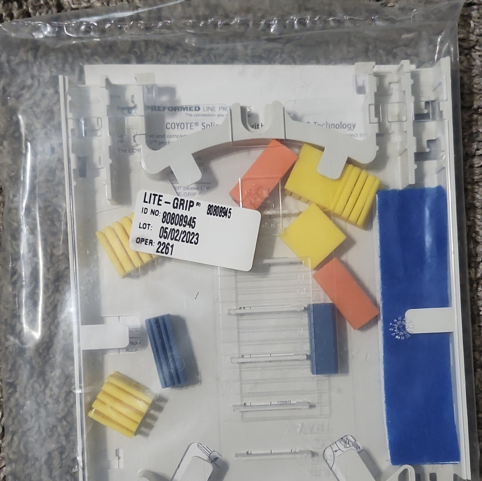 Coyote Fiber Optic Splice Closure Dome Part # 07655. Fiber Optic Cable Capsule.