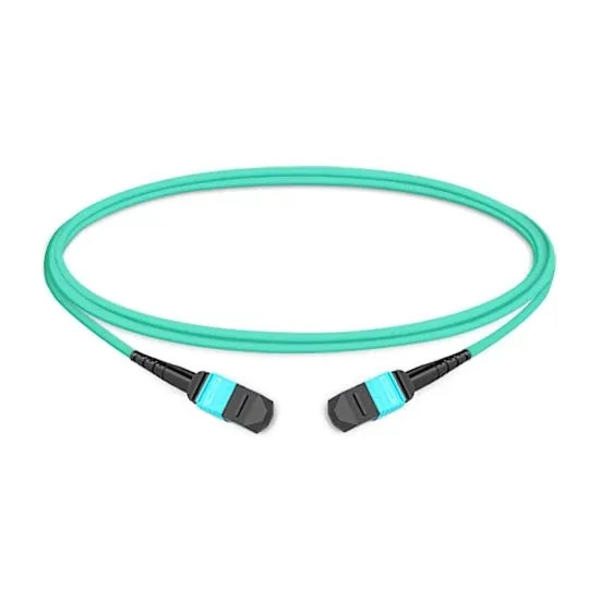 12 Fibers Female to Female Elite MPO LSZH 2.0mm Cable Polarity B Plenum OM3