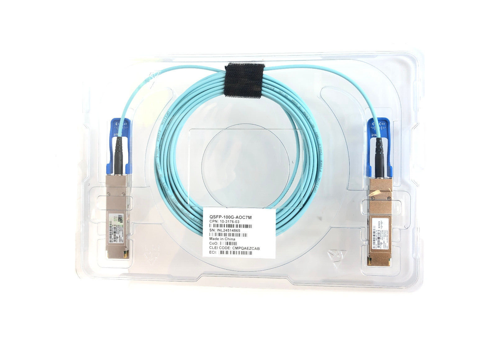 NEW Cisco QSFP-100G-AOC7M 100GB Active Optical Cable 7m 10-3176-03 Genuine