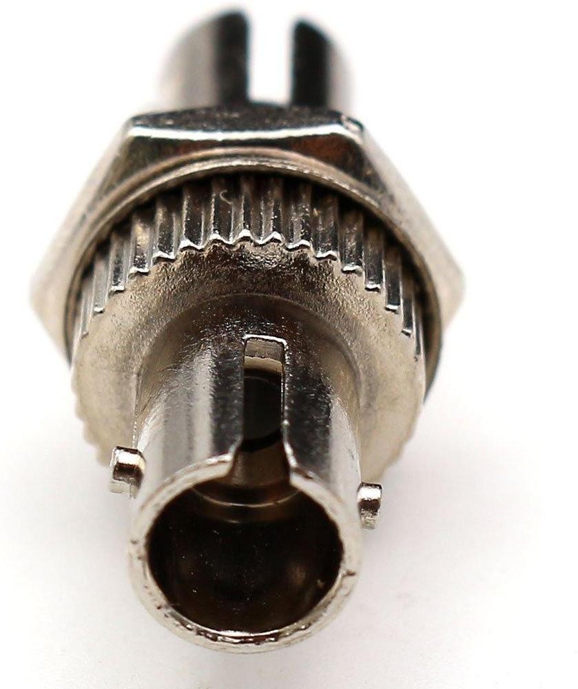 Fiber optic adapter ST/ST simplex flange mount metal coupler
