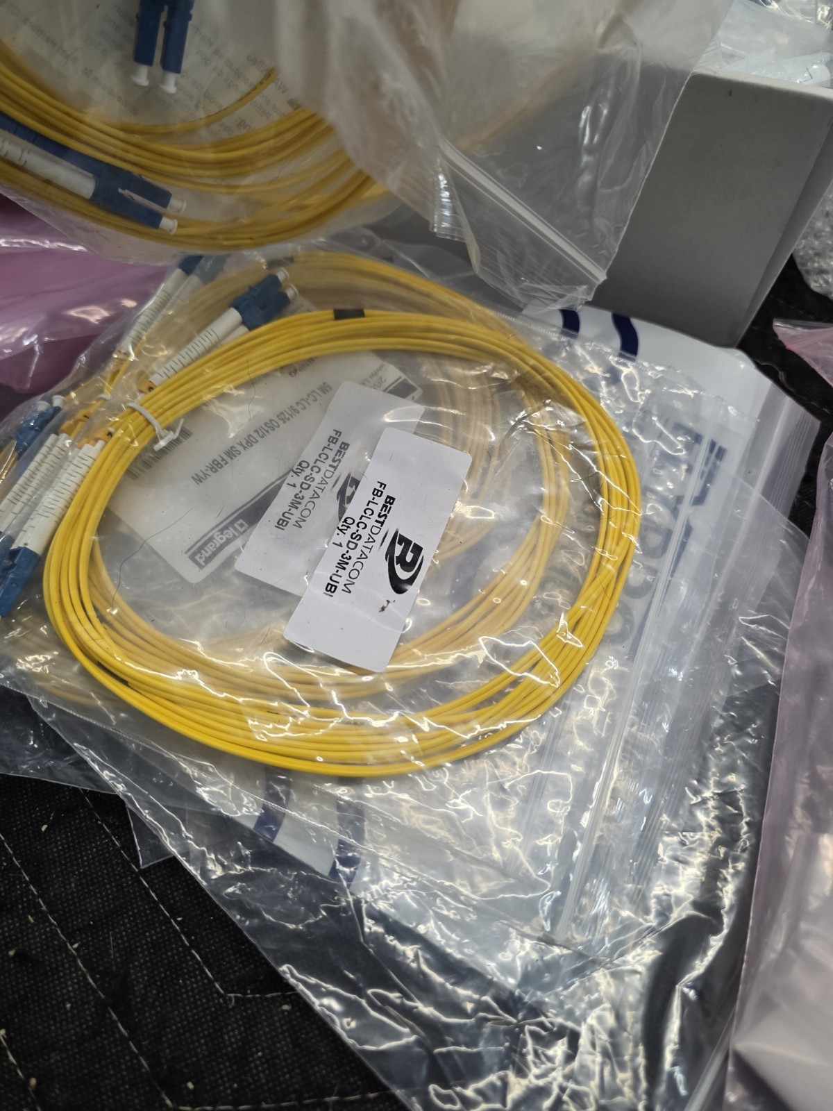 Lot Of 55 LC-LC Patch Cord Cables New Different Size And Length SX DX