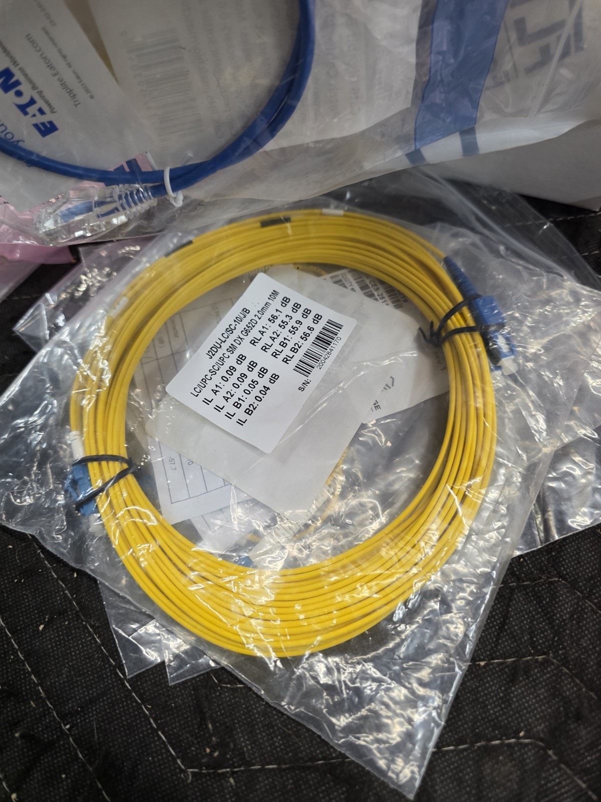 Lot Of 55 LC-LC Patch Cord Cables New Different Size And Length SX DX