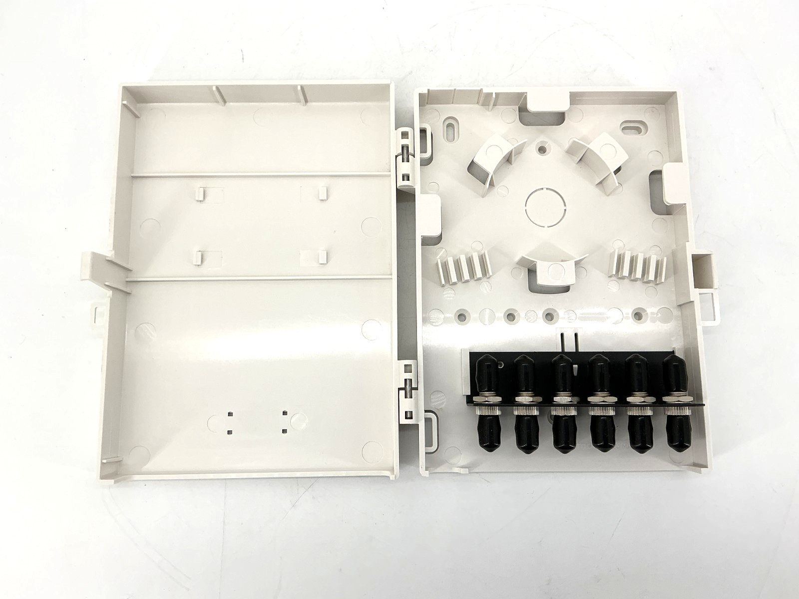 New Molex WFR-00011-02 601-Box Fiber Wall Mount Enclosure 6-Port Singlemode