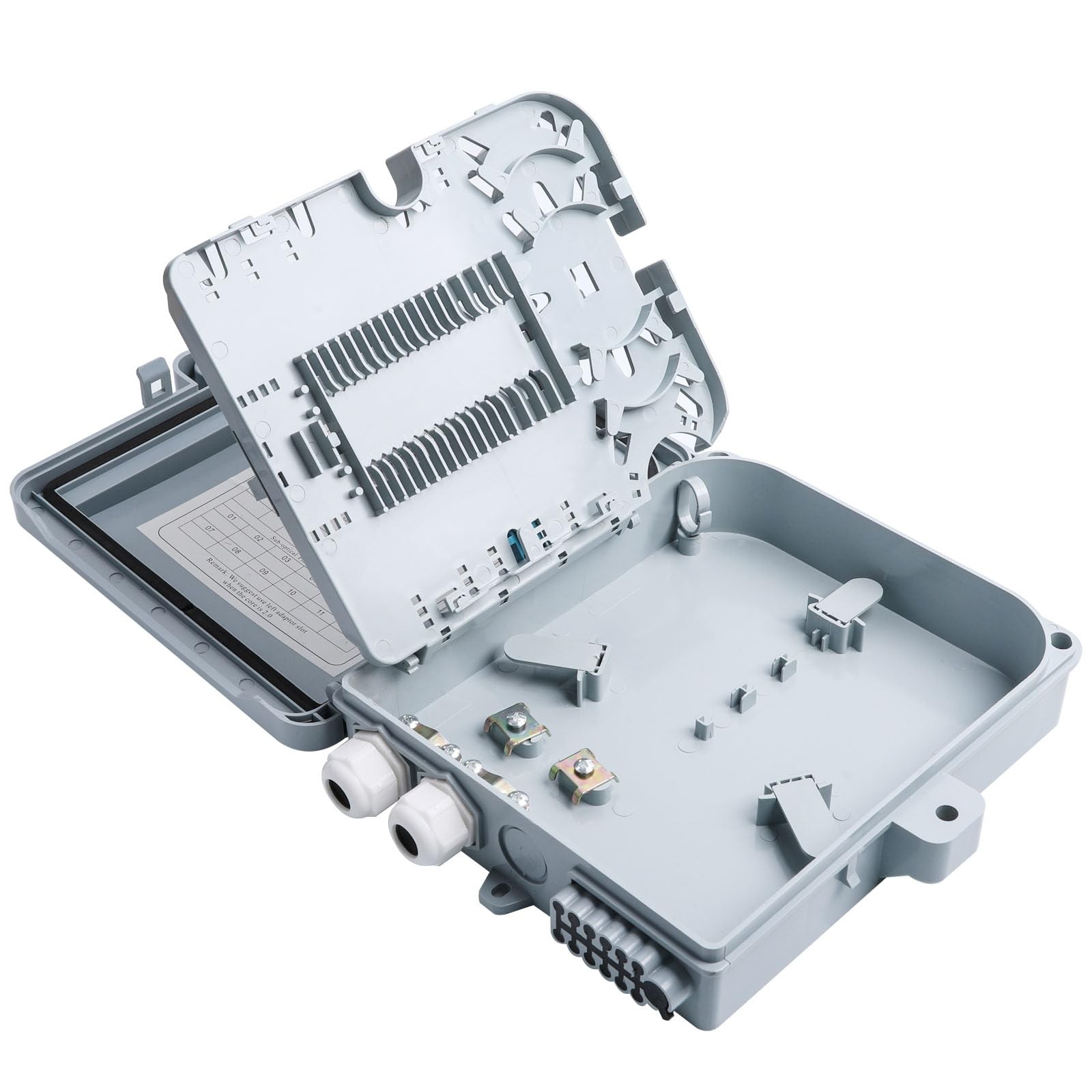 12 Core Fiber Distribution , ABS Plastic FTTH Fiber Distribution -12 Port Fib…