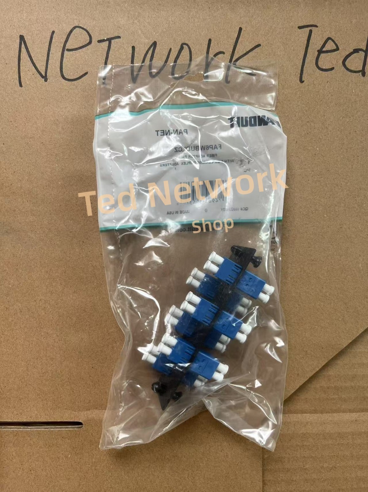 Genuine Panduit FAP6WBUDLCZ Optical Fiber Adapter Panel LC 6-port