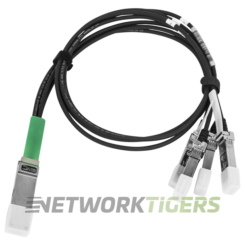 NEW Cisco QSFP-4SFP10G-CU1M 1m 40GB QSFP+ to 4x 10GB SFP+ Breakout Cable