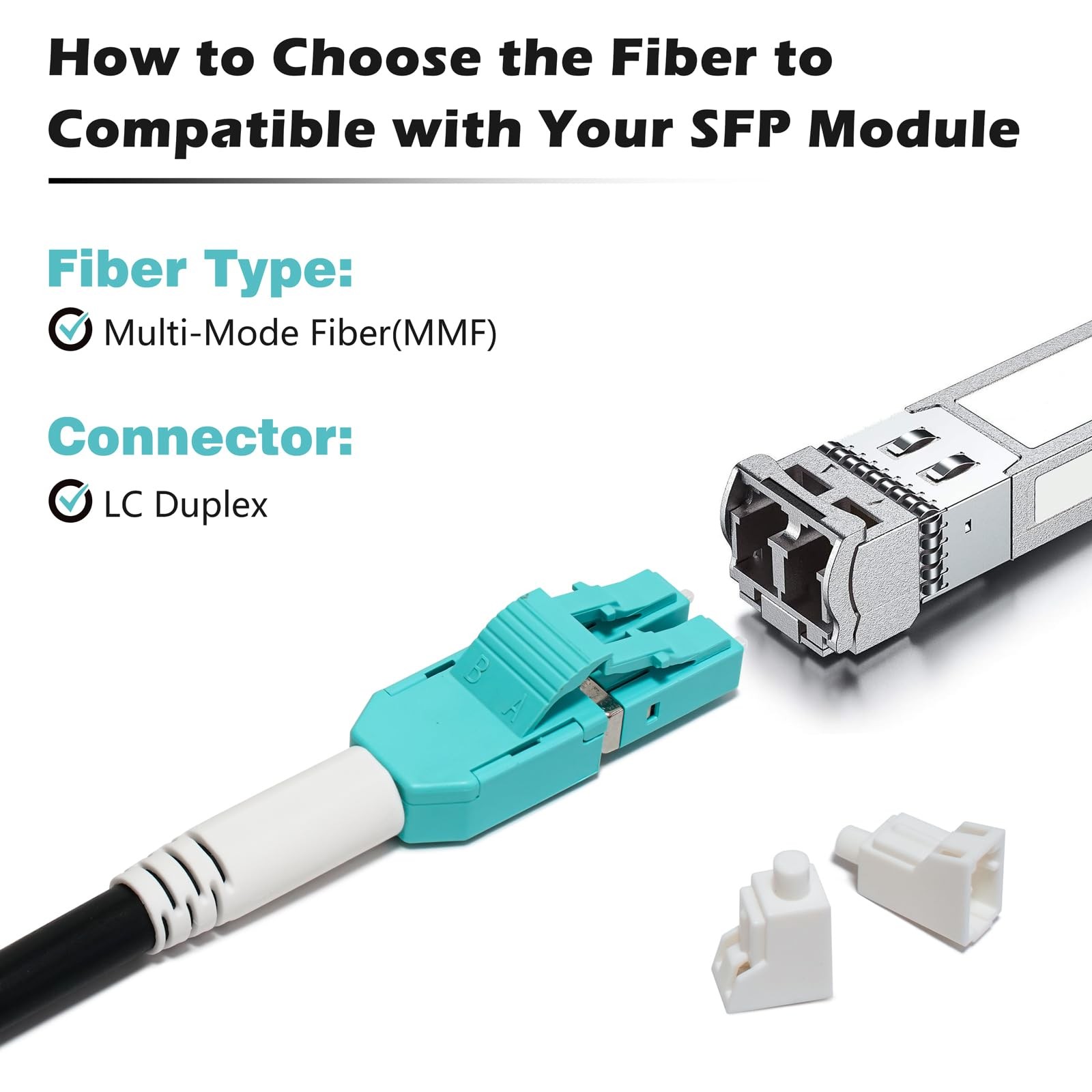 10m 30 FT OFNR 5.0mm OM3 Multimode Fiber Cable LC To LC 50/125 MMF Jumper