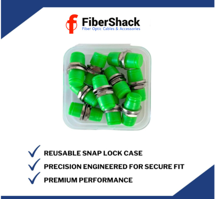 FC/APC Fiber Optic Couplers for FC/APC Fiber Connectors – 10 Pack