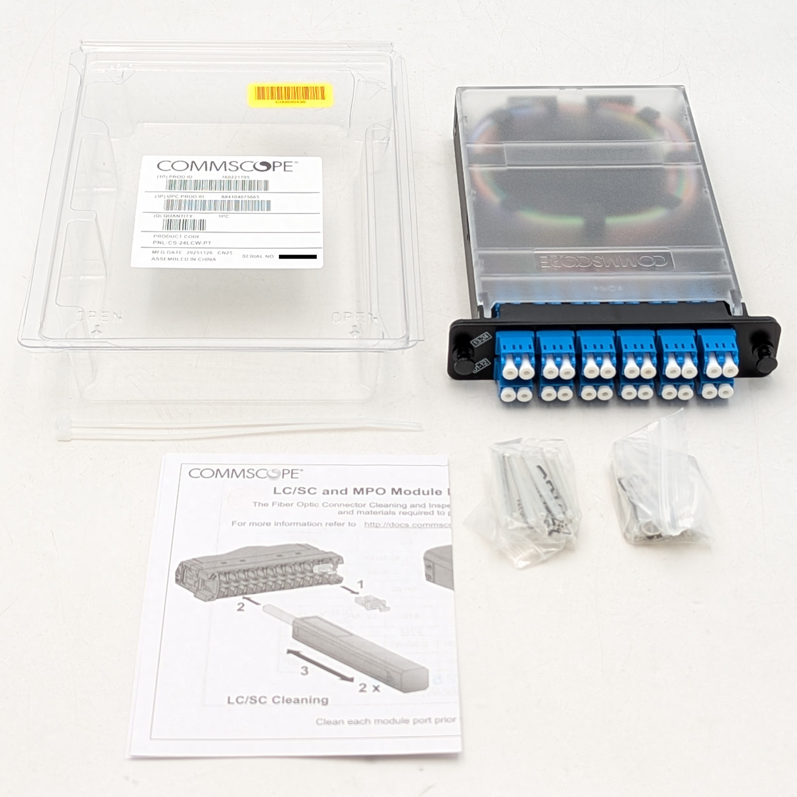 Commscope Fiber Optic Teraspeed Splicing Cassette 24LC (760221705) Black