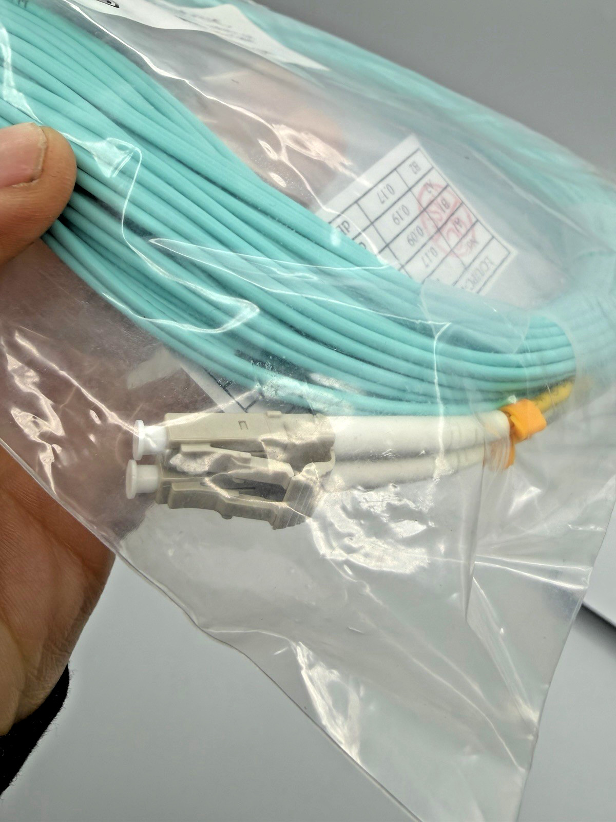 ENET LC2-10G-15M-ENC LC to LC OM3 50/125 10G Duplex Fiber Optic Cable 15M