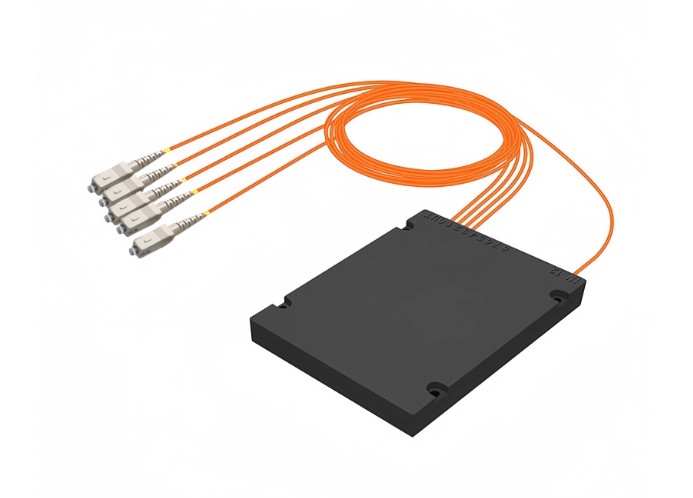 Ge MM 1:4 Fiber Splitter 4×25,62.5/125 LC/SC/FC/ST/UPC-for Data Link&Network Tap