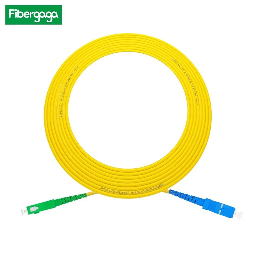 0.5m OS2 SC/UPC To SC/APC Fiber Patch Cable Single Mode Simplex 1.6FT Cord