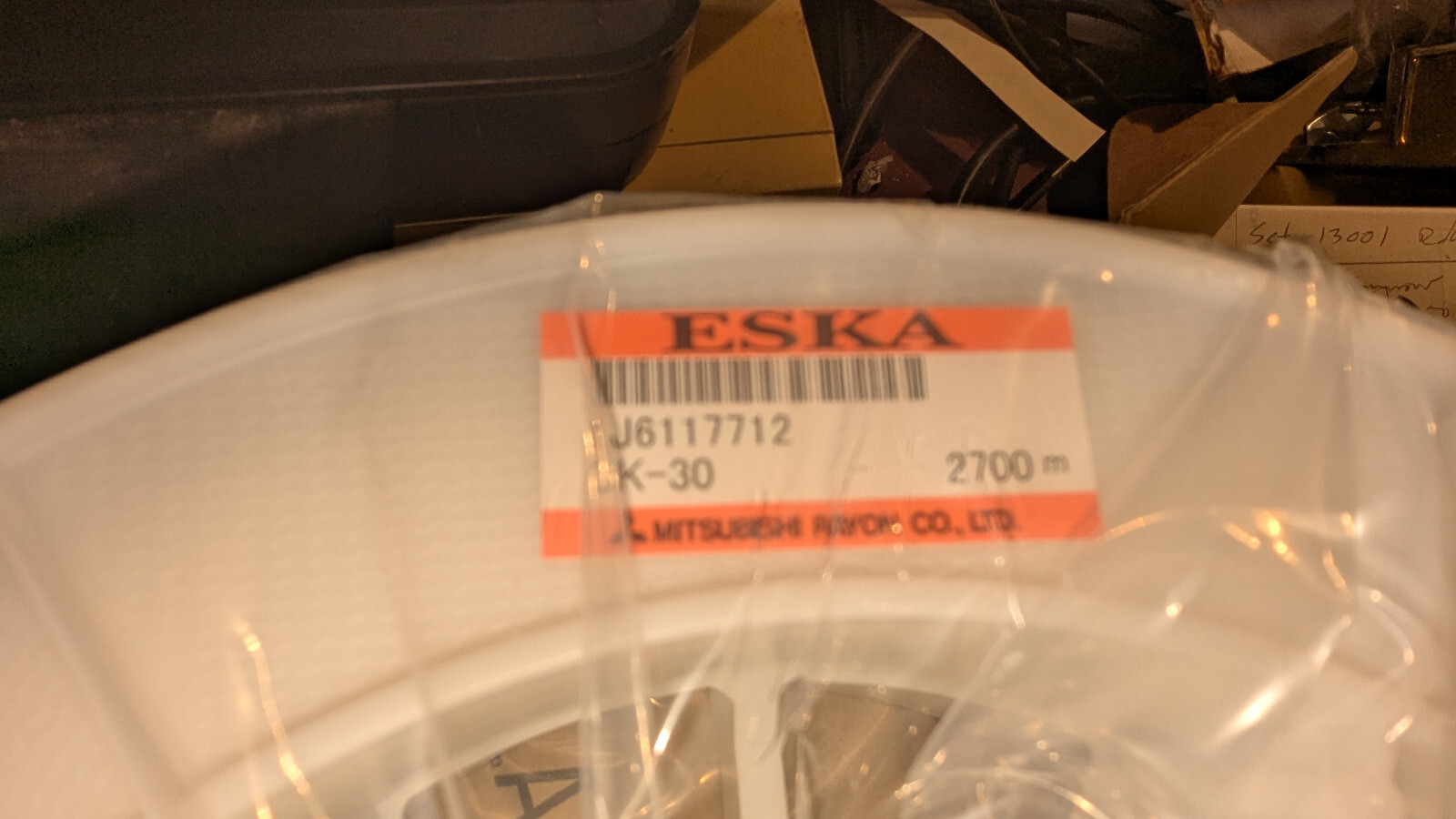 2700 Meter Spool Eska™ High-Performance Plastic Optical Fiber .75mm Diameter NIB