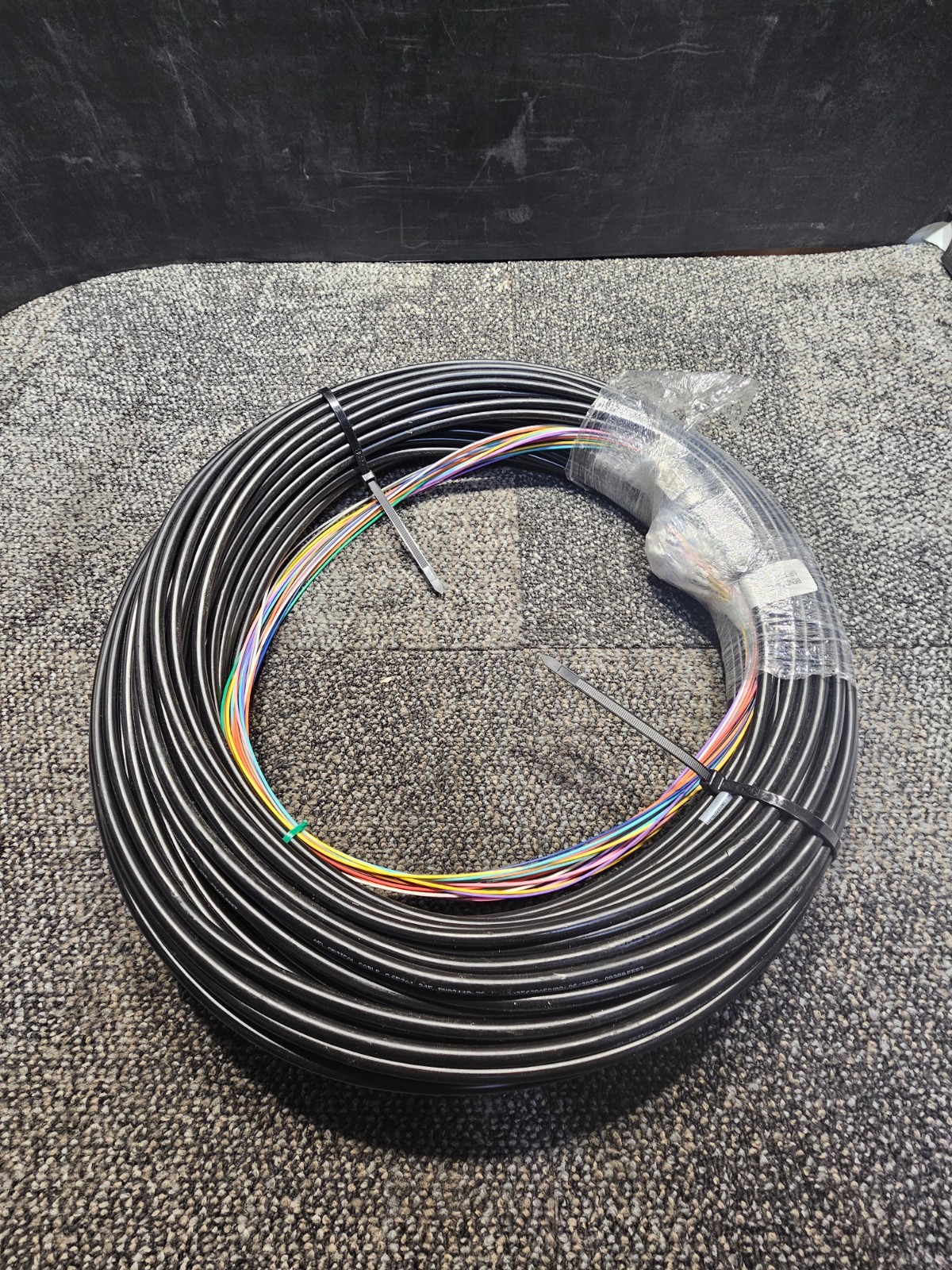 AFL Optical Cable G657A1 24F 250 ft Indoor/Outdoor Plenum Fiber Singlemode Black