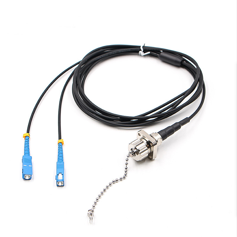 1m-50m Armored Fiber Jumper 2 cores ODC-LC SC FC ST TPU singlemode outdoor Cable