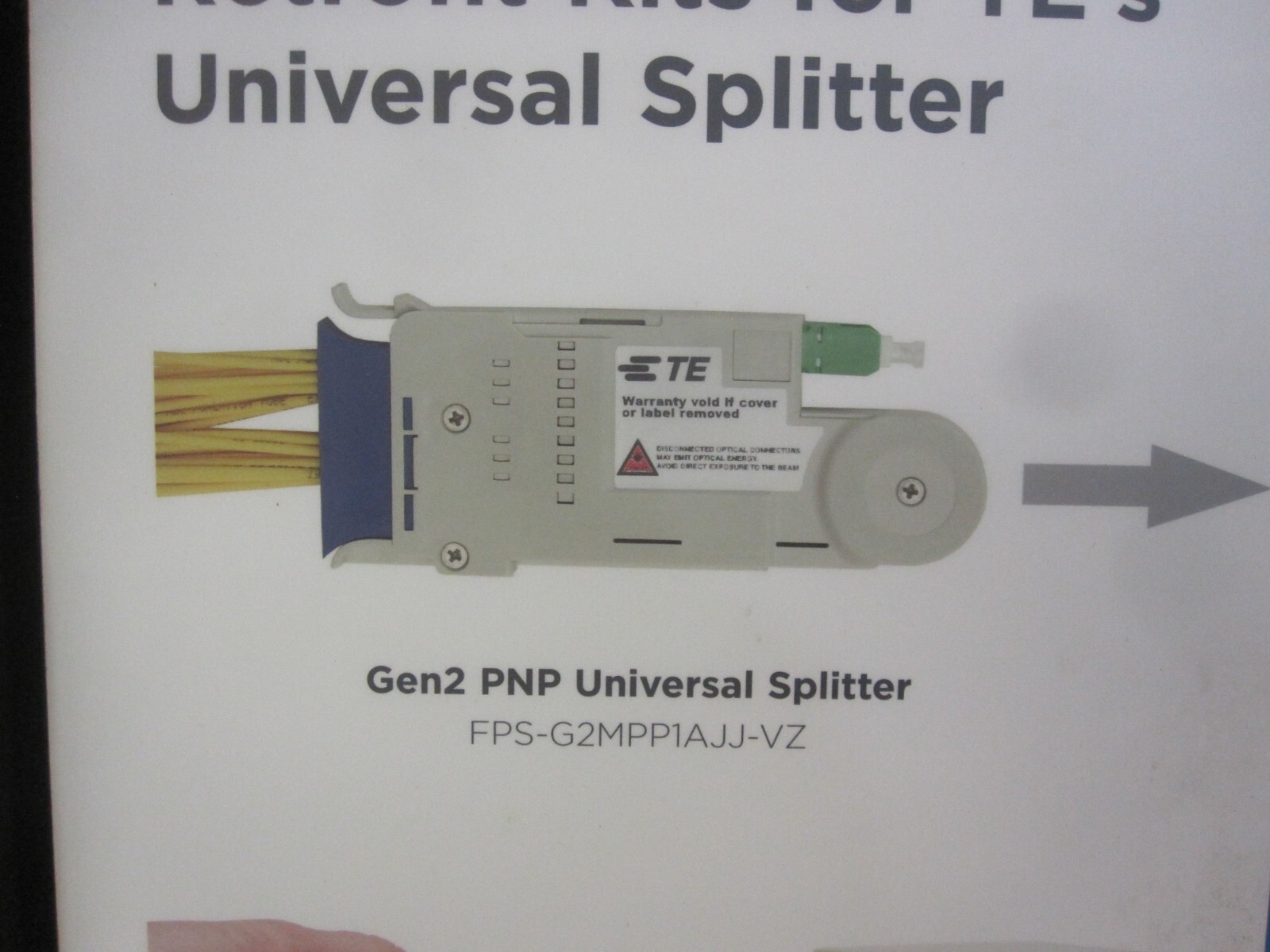 TE Connectivity Optical Distribution Frame Retrofit Kits Universal Splitter