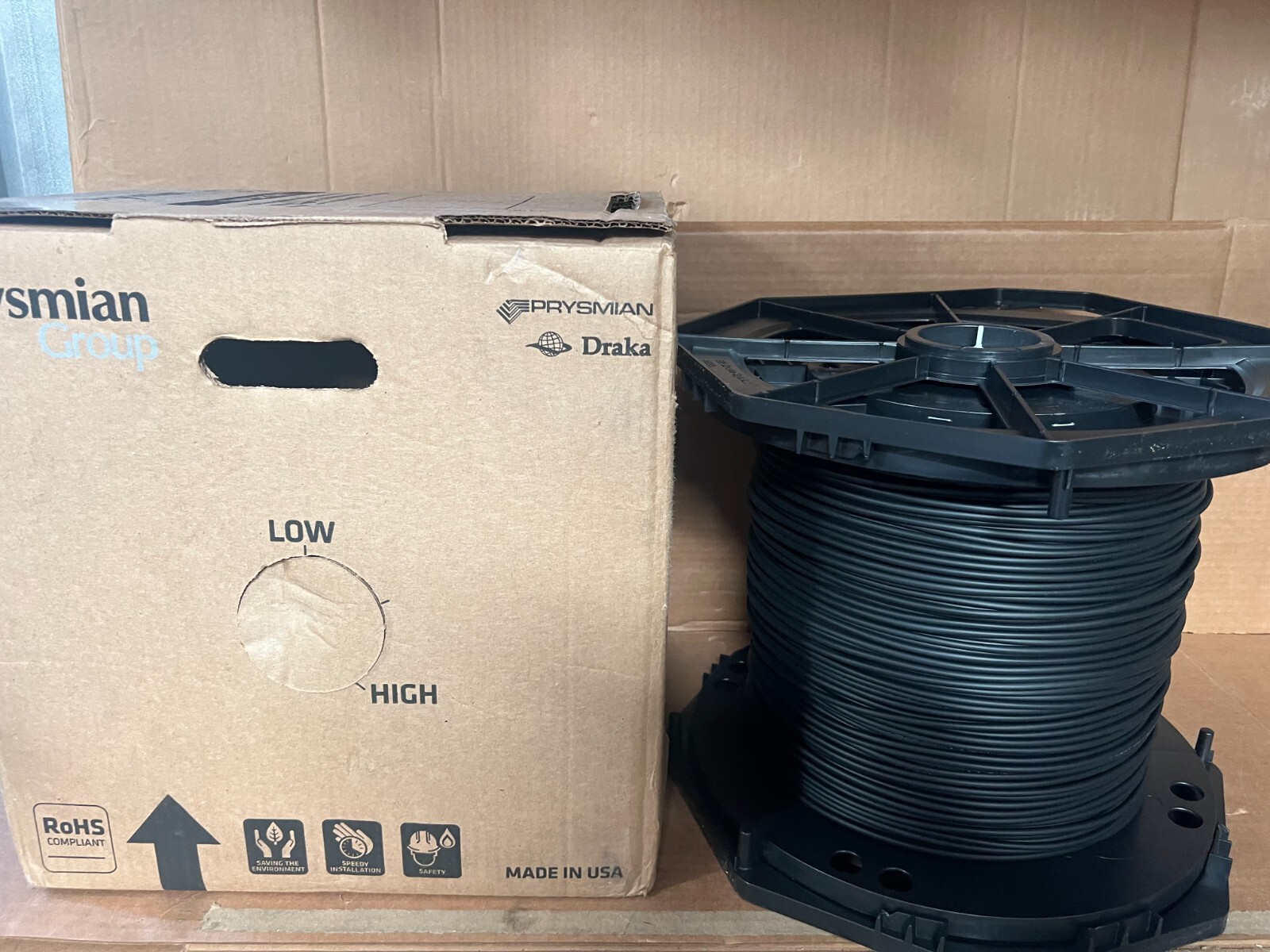 Prysmian Genspeed TB Plenum Cable 900UM 4 Fiber BendBright OFNP/FT6 1000 ft