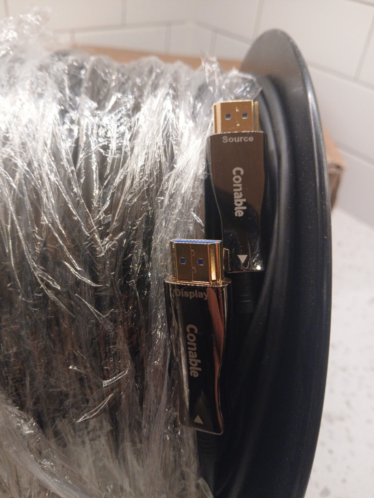 Pro 4K Active Optical Cable HDMI 2.0 600 Feet 4K@60Hz 18Gbps High Speed Fiber