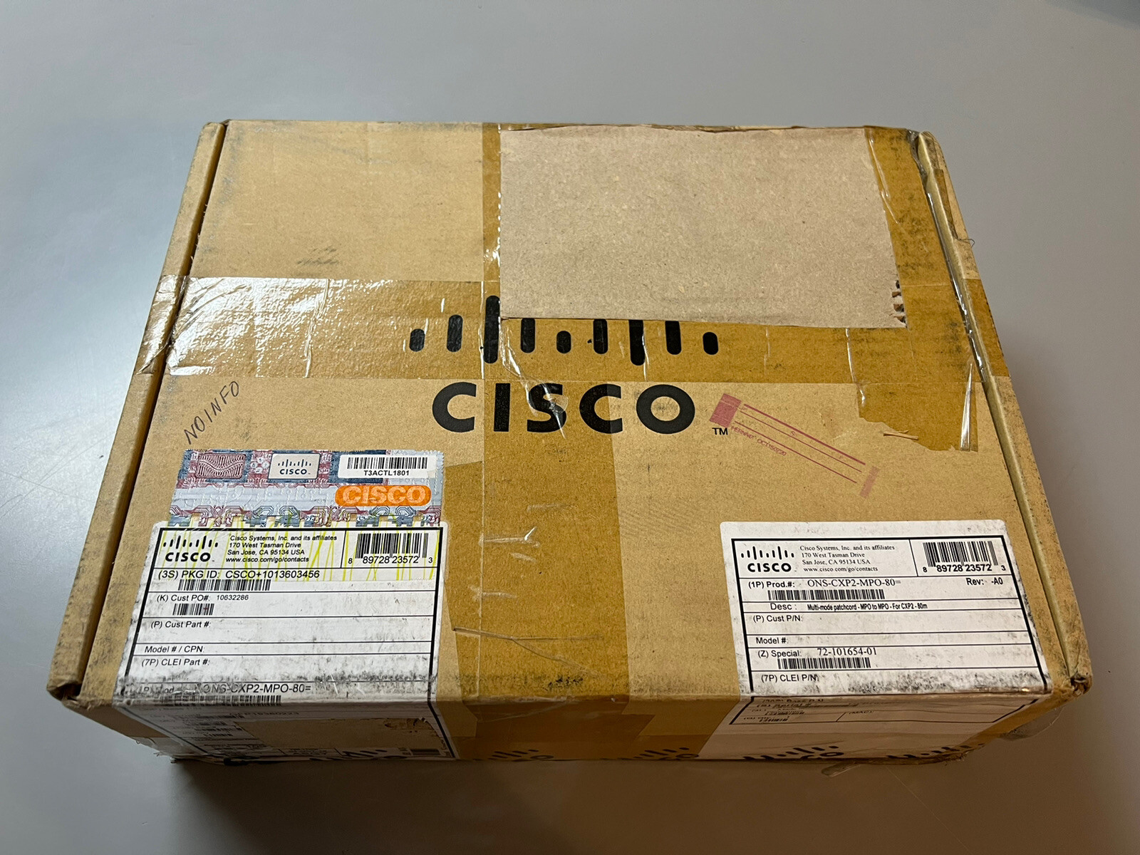 CISCO GO FOTON 72-101654-01 CISCO ONS-CXP2-MPO-80= UPC Patch Cable Spool