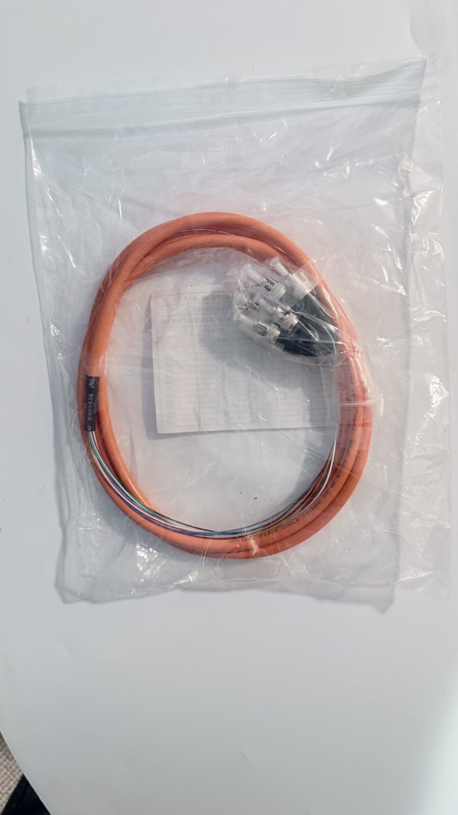 ST FIBER PIGTAIL PVC- 12Ct. MultiMode, 2Meter, JACKETED, ORANGE, 900um