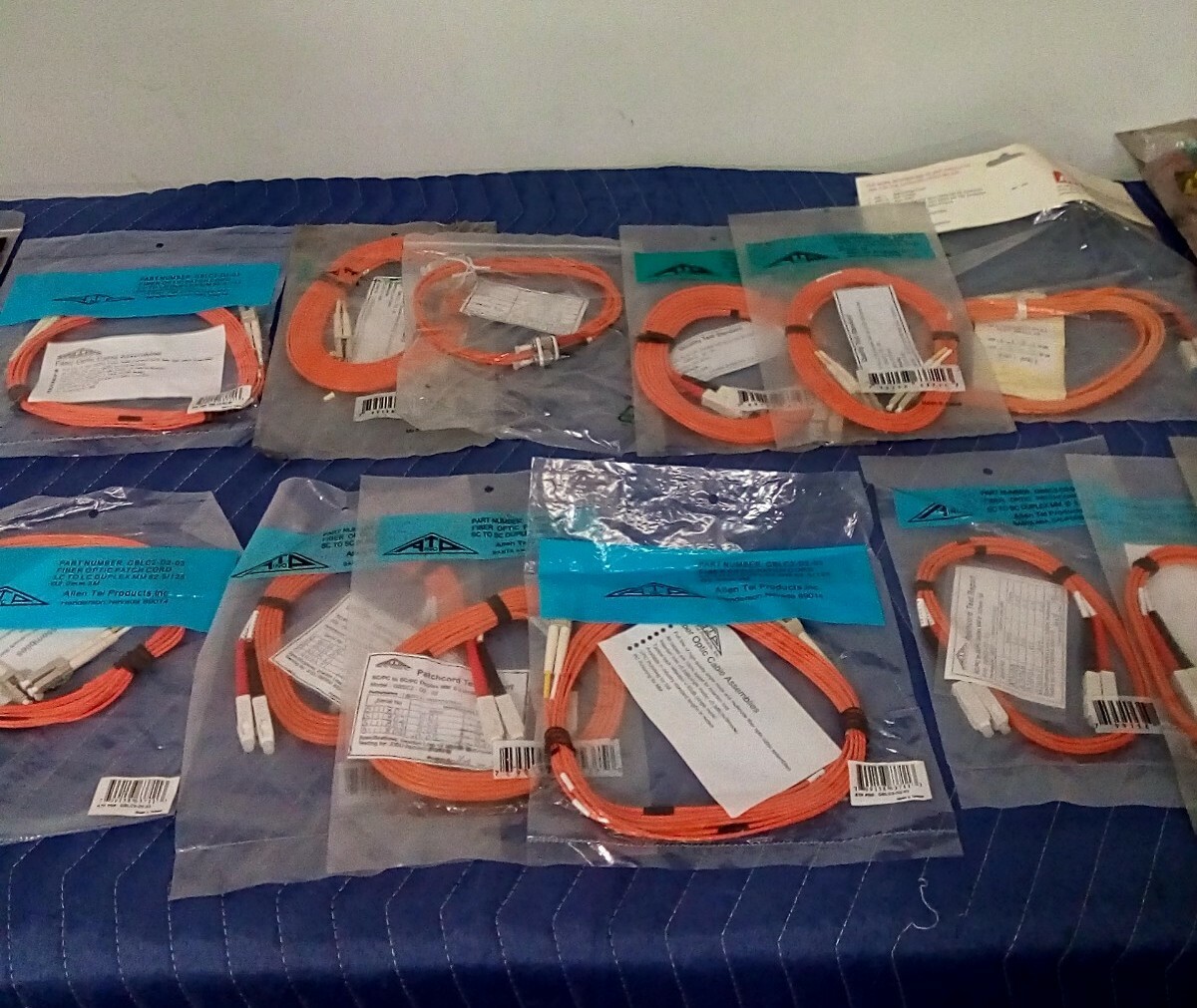 *LOT OF 20*NEW Allen Tel Various Fiber Optic Cable Assembly Patch Cord