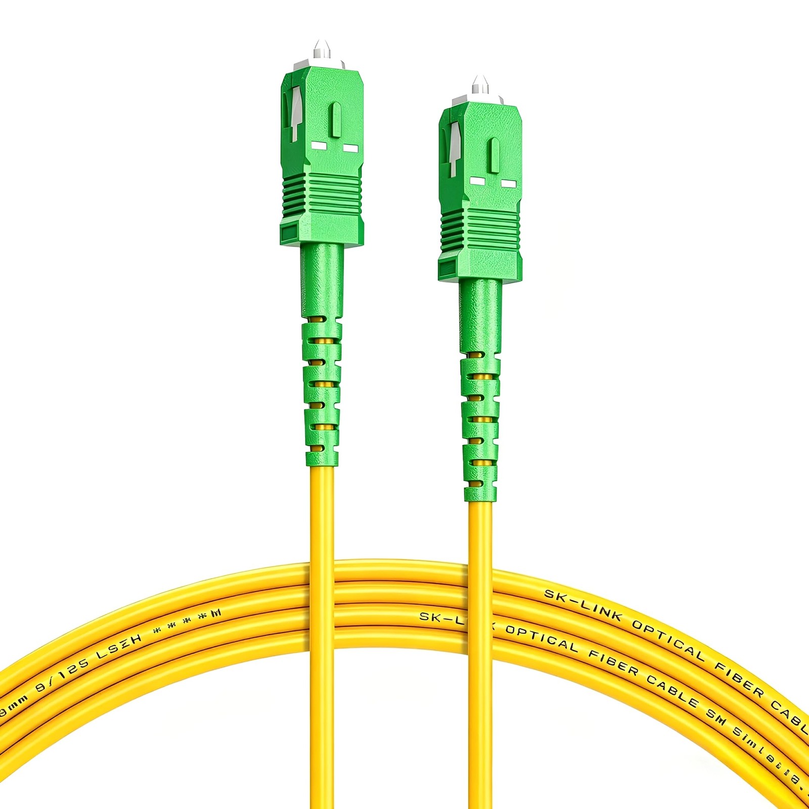 1m SC/APC To SC/APC Fiber Patch Cable Gigabit/10GB Simplex Duplex SMF 9/125m