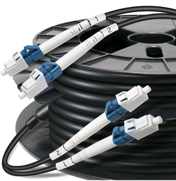 300 ft All-Dielectric (5.8mm) Aerial/Direct Burial Outdoor Multimode Duplex O…