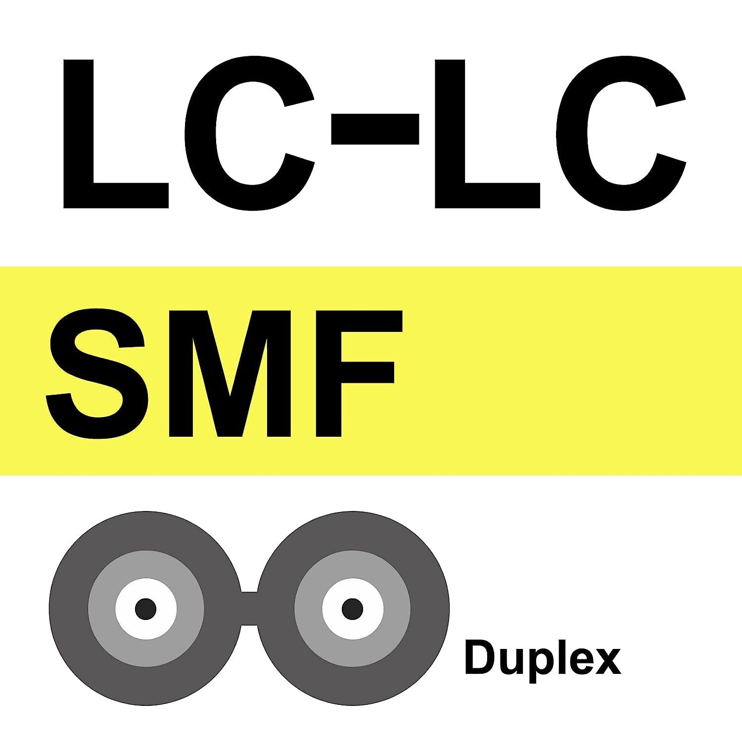OS2/OM3/OM4 Fiber Patch Cable Singlemode&Multimode Duplex LC to LC Jumper 1~50m