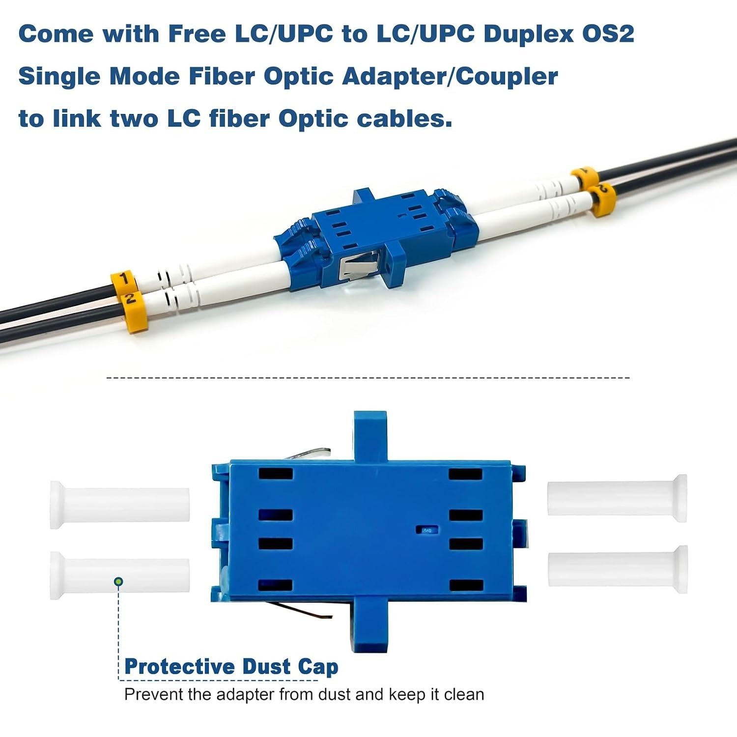 YUTIANHOME 1000ft/300m LC to LC Armored Outdoor Fiber Optic Cable