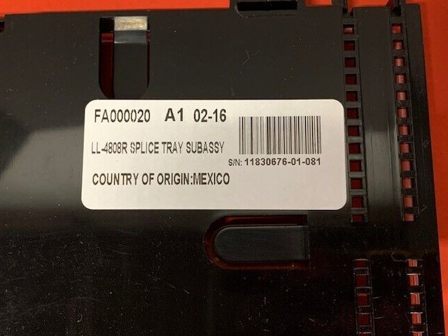 LL4808-L/R Fiber Optic Splice Tray 12ct Lot of 5