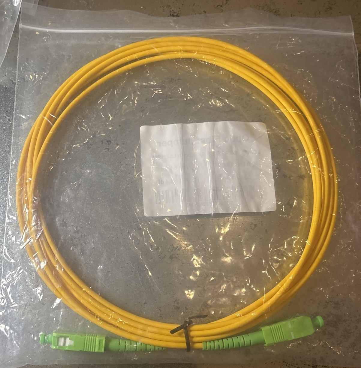 LOT of 10X Optic Fiber Jumper SC/APC-SC/APC SM SX 3.0mm LSZH 3M /PVC