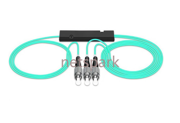 10Ge MM OM3 1:2 Fiber Splitter 50:50 50/125,LC/SC/FC/ST/UPCfor Data Link&Network