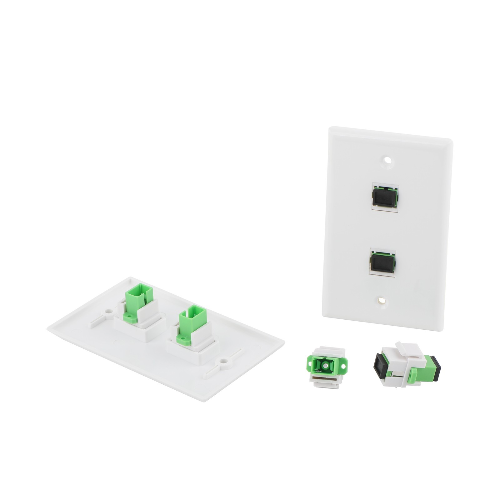 2/5/10Pcs Keystone Jack Fiber Optical Insert Coupler Single-mode/Multimode