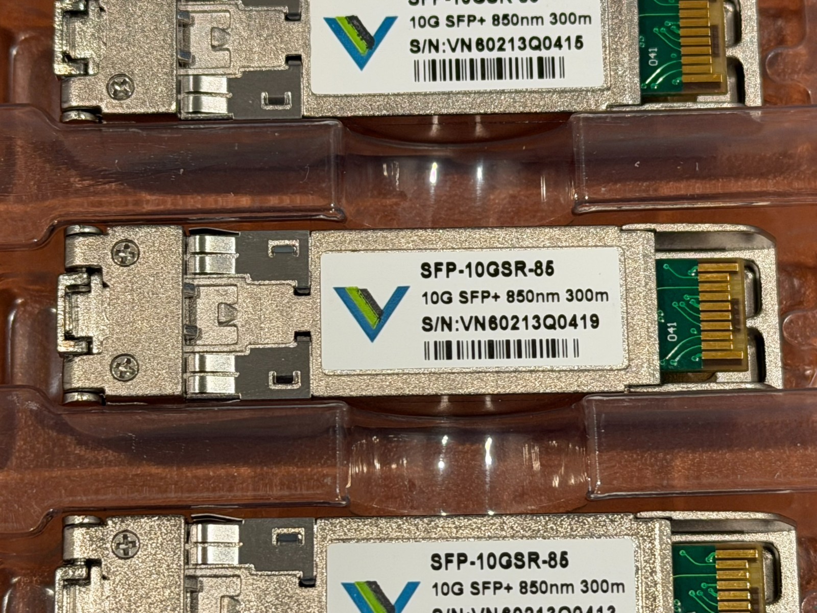 10× SFP+ 10G Fiber Transceivers – Mixed SM/MM – 1310nm 1550nm 850nm